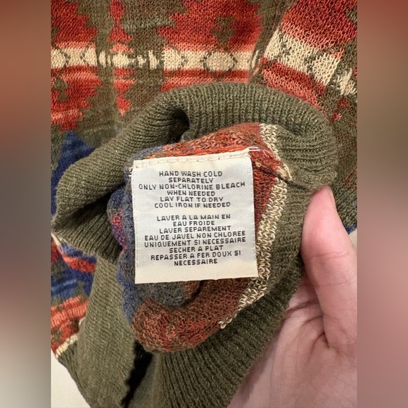 Denim & Supply Ralph Lauren Women’s Aztec Knit Long Sleeve Sweater large - Picture 6 of 6